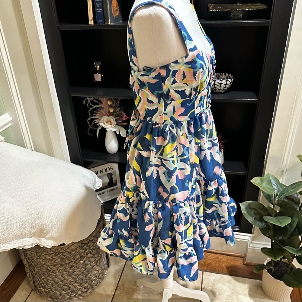 No Pise La Grama Tropical Mini Dress Size 4 View 4